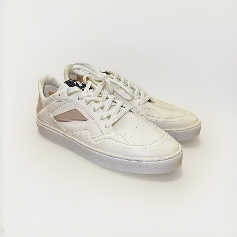 Thousand Fell Men's Court Low Top Sneaker White Size 9.5 Shoes